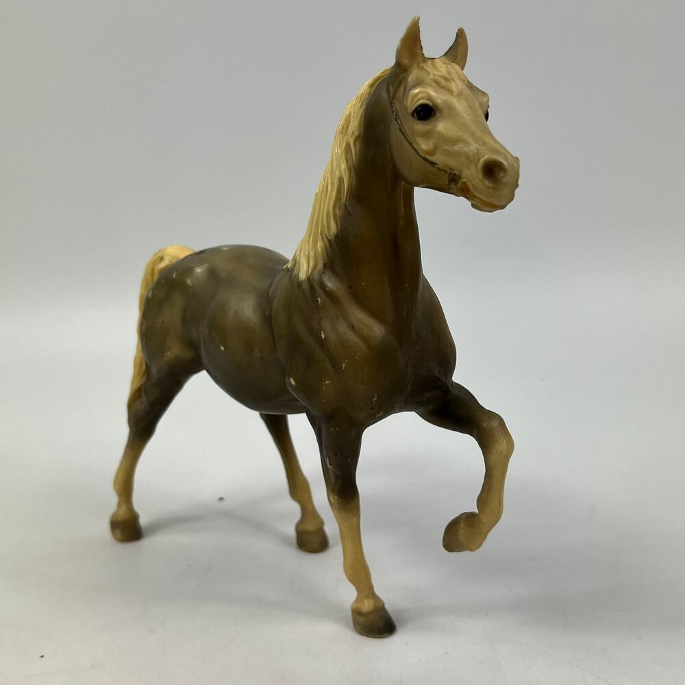 Vintage Breyer #110 Cheyenne Western Prancing Horse Matte Gray Traditional 9"